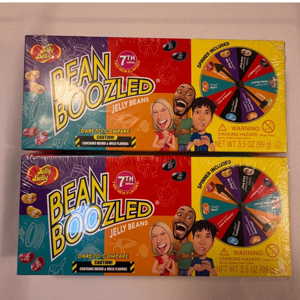 Jelly Belly BeanBoozled 7th Edition Jelly Bean Game 3.5oz Box Spinner Set of 2